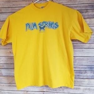 TND Bright Yellow Palm Springs CA T-Shirt XXL